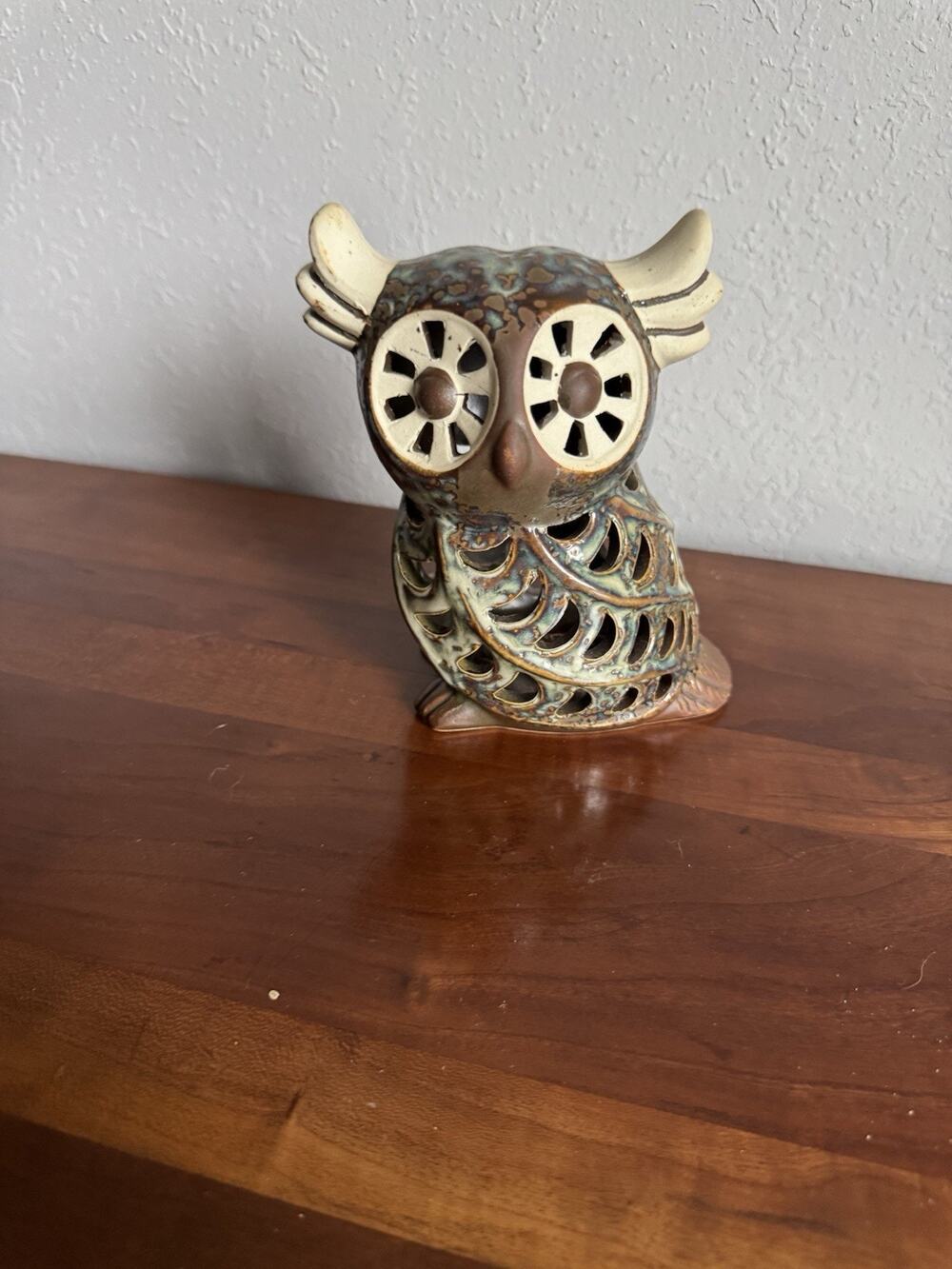 Owl Potpourri Bag Holder, Ceramic Fragrance Socket Bag Small Candle Light Holder